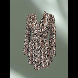Snake print dress